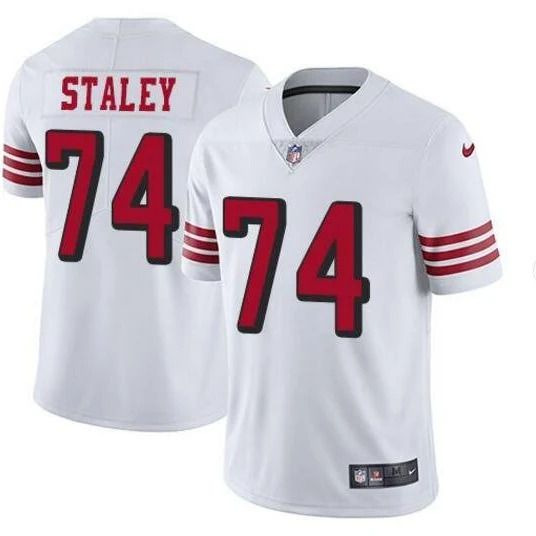 Men San Francisco 49ers #74 Joe Staley Nike White Color Rush Limited NFL Jersey